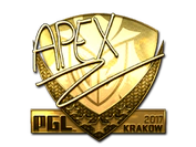 Sticker | apEX (Gold) | Krakow 2017 image