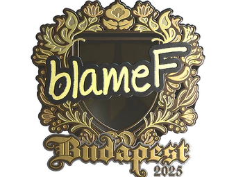 Sticker | blameF (Gold) | Budapest 2025 image