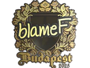 Sticker | blameF (Gold) | Budapest 2025 image