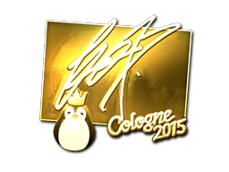 Sticker | fox (Gold) | Cologne 2015 image