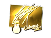 Sticker | fox (Gold) | Cologne 2015 image