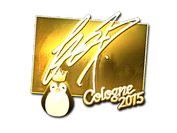 Sticker | fox (Gold) | Cologne 2015 image