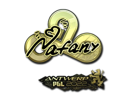 Sticker | nafany (Gold) | Antwerp 2022 image