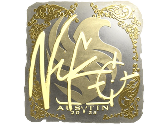 Sticker | NiKo (Gold) | Austin 2025 image