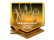 Sticker | NiKo (Gold) | Cluj-Napoca 2015 image