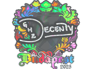 Sticker | decenty (Holo) | Budapest 2025