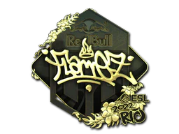 Sticker | FlameZ (Gold) | Rio 2022 image