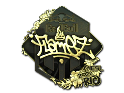 Sticker | FlameZ (Gold) | Rio 2022 image