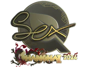 Sticker | dexter (Gold) | Shanghai 2024 image