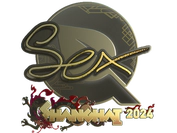 Sticker | dexter (Gold) | Shanghai 2024 image