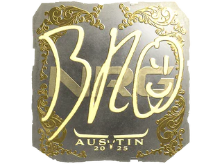 Sticker | br0 (Gold) | Austin 2025