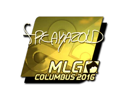 Sticker | freakazoid (Gold) | MLG Columbus 2016 image