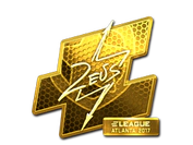 Sticker | Zeus (Gold) | Atlanta 2017 image