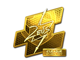 Sticker | Zeus (Gold) | Atlanta 2017 image