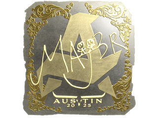 Sticker | MAJ3R (Gold) | Austin 2025