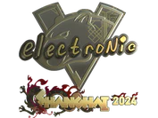 Sticker | electronic (Gold) | Shanghai 2024 image