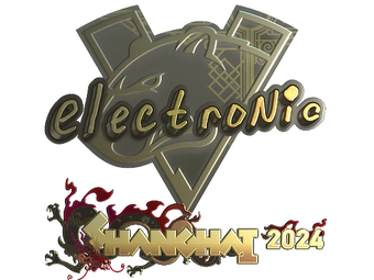 Sticker | electronic (Gold) | Shanghai 2024 image