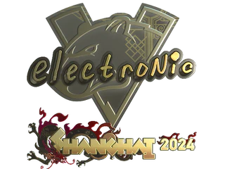Sticker | electronic (Gold) | Shanghai 2024