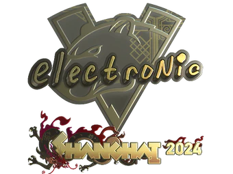 Sticker | electronic (Gold) | Shanghai 2024 image