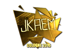 Sticker | jkaem (Gold) | Cologne 2016 image