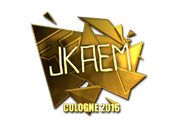 Sticker | jkaem (Gold) | Cologne 2016 image