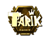 Sticker | tarik (Gold) | London 2018 image