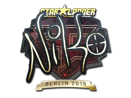 Sticker | NiKo (Gold) | Berlin 2019 image