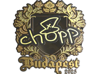 Sticker | chopper (Gold) | Budapest 2025