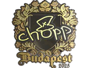 Sticker | chopper (Gold) | Budapest 2025 image