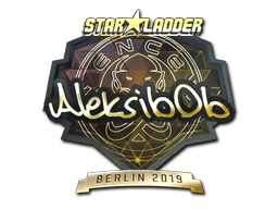 Sticker | Aleksib (Gold) | Berlin 2019 image