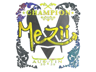 Sticker | mezii (Holo, Champion) | Austin 2025
