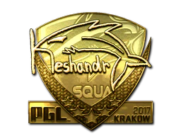 Sticker | keshandr (Gold) | Krakow 2017 image