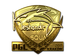 Sticker | keshandr (Gold) | Krakow 2017 image