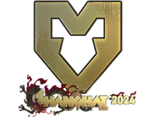 Sticker | MOUZ (Gold) | Shanghai 2024 image