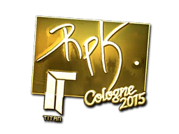 Sticker | RpK (Gold) | Cologne 2015 image