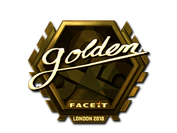 Sticker | Golden (Gold) | London 2018 image