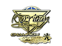 Sticker | karrigan (Gold, Champion) | Antwerp 2022 image