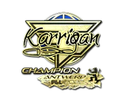 Sticker | karrigan (Gold, Champion) | Antwerp 2022 image