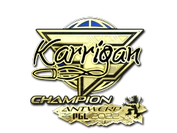Sticker | karrigan (Gold, Champion) | Antwerp 2022 image