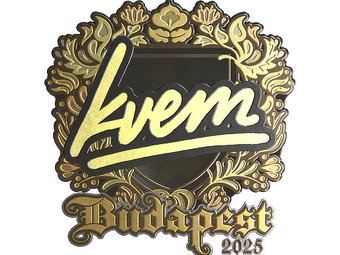 Sticker | Kvem (Gold) | Budapest 2025 image
