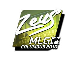 Sticker | Zeus (Foil) | MLG Columbus 2016 image