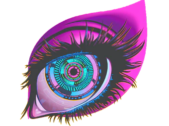 Sticker | Dystopian Gaze (Lenticular) image