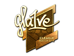 Sticker | gla1ve (Gold) | Boston 2018 image