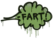 Sealed Graffiti | Fart (Battle Green) image