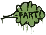 Sealed Graffiti | Fart (Battle Green) image