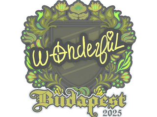 Sticker | w0nderful | Budapest 2025