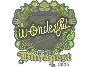 Sticker | w0nderful | Budapest 2025 image