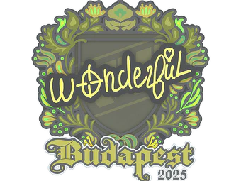 Sticker | w0nderful | Budapest 2025 image