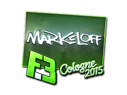 Sticker | markeloff (Foil) | Cologne 2015 image