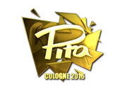 Sticker | pita (Gold) | Cologne 2016 image